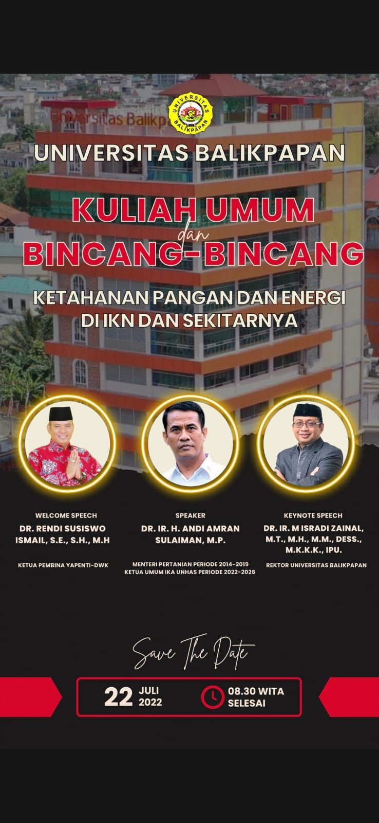 kuliah umum dengan mentri pertanian periode 2014-2019